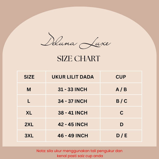 Bralet DELUNA Seamless tanpa dawai FULL CUP ( NO PUSH UP )