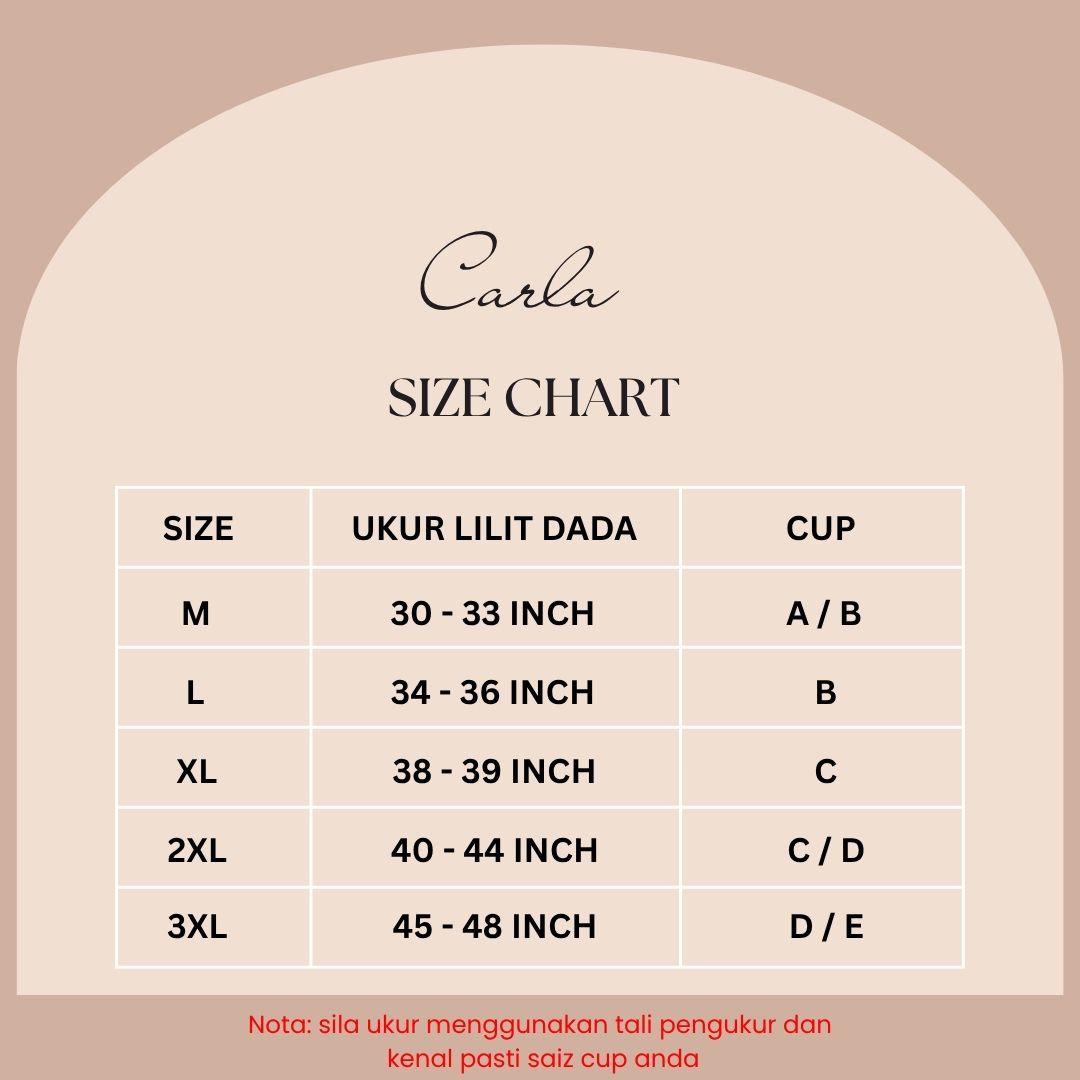 Bralet CARLA cup 3 quarter (cup A-small E)