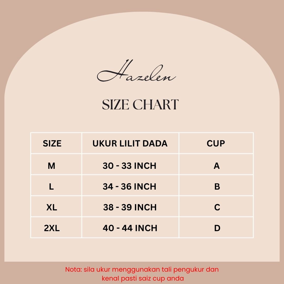 Bralet HAZELEN 3 Quater Middle Push Up