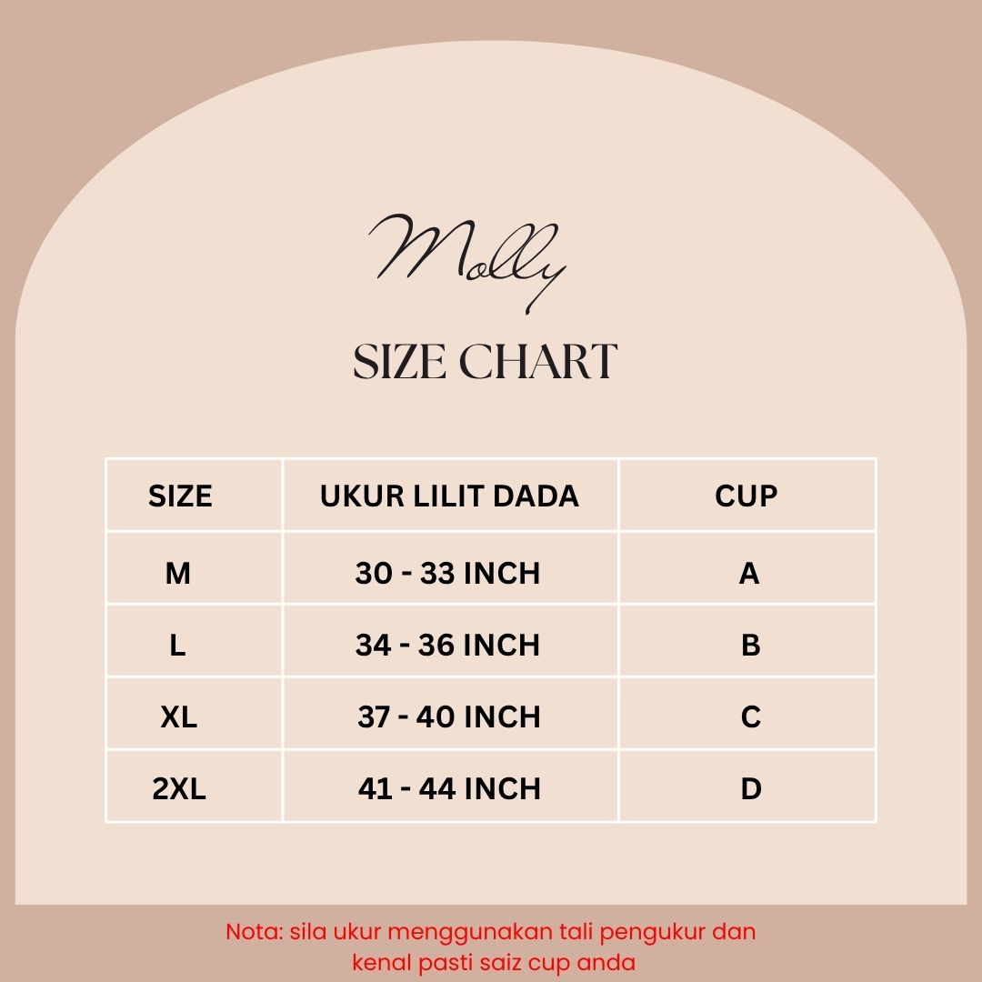 Bralet MOLLY Seamless 4 Hook (Half Push Up)