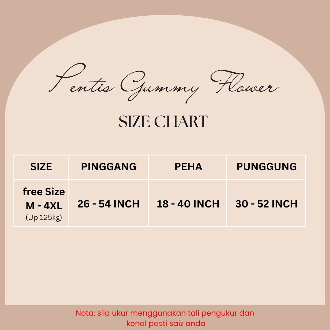 Pentis CORAK BUNGA GUMMY.fe (M-4XL)