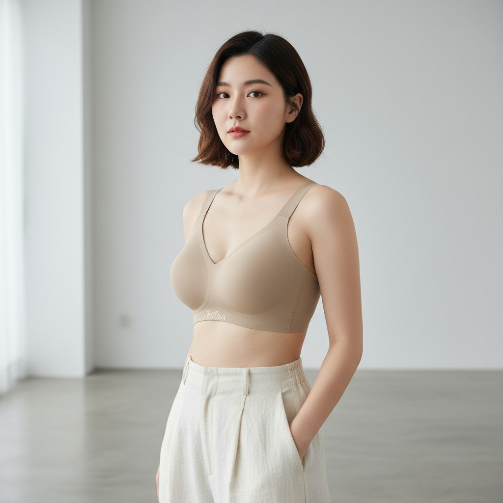 Bralet JESLINA Seamless Tanpa Dawai FULL CUP A-F 4 Cangkuk Tali Lebar NO PUSH UP