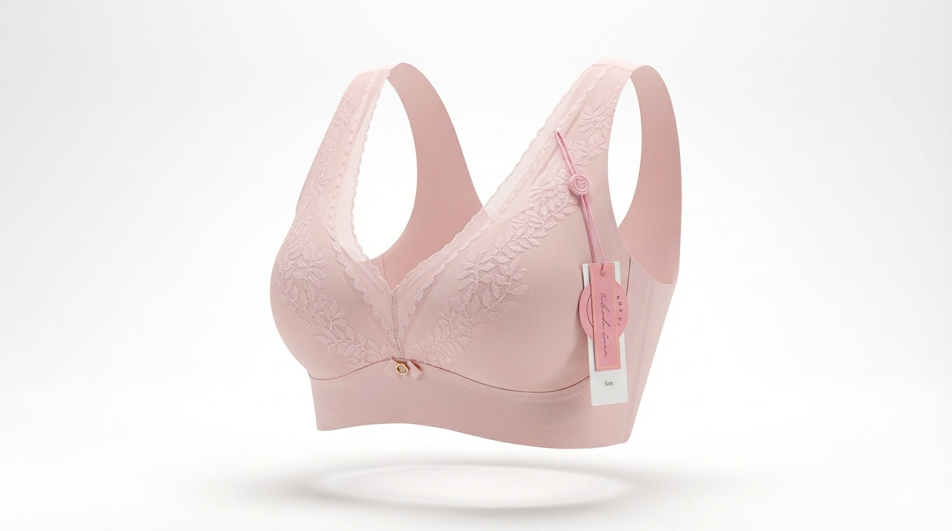 Bralet LESSI Seamless Tanpa Dawai Half Push Up Cup Sarung
