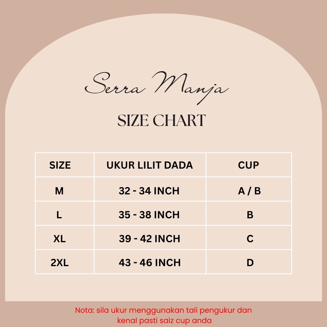 [NEW LAUNCH] Bralet SERRA MANJA 3 quater NO Push Up